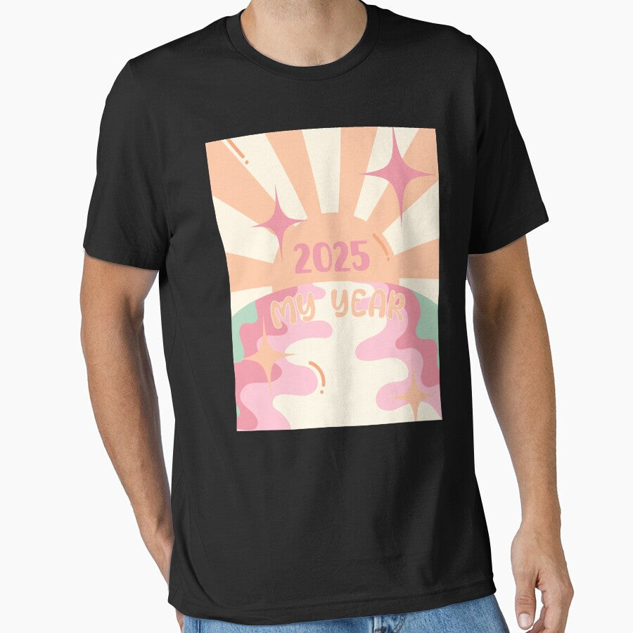 2025 Is My Year T-Shirt | Motivational New Year Affirmation Tee Black