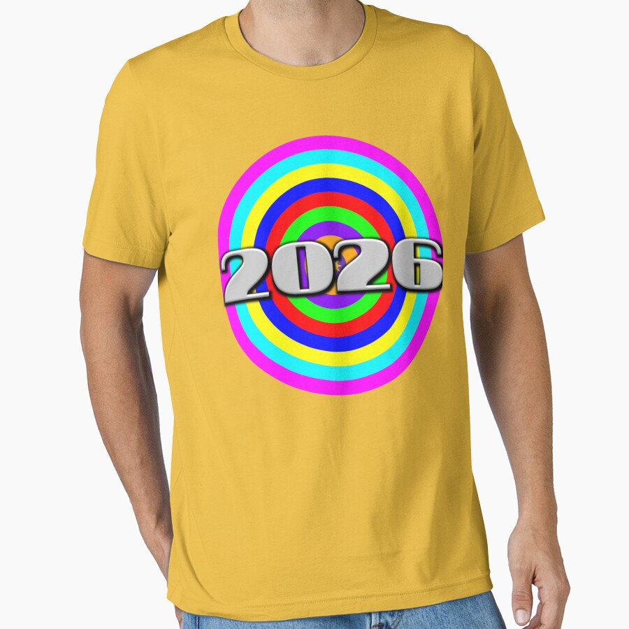 2026 Bullseye T-Shirt: Aim for the Future Motivational Tee Yellow