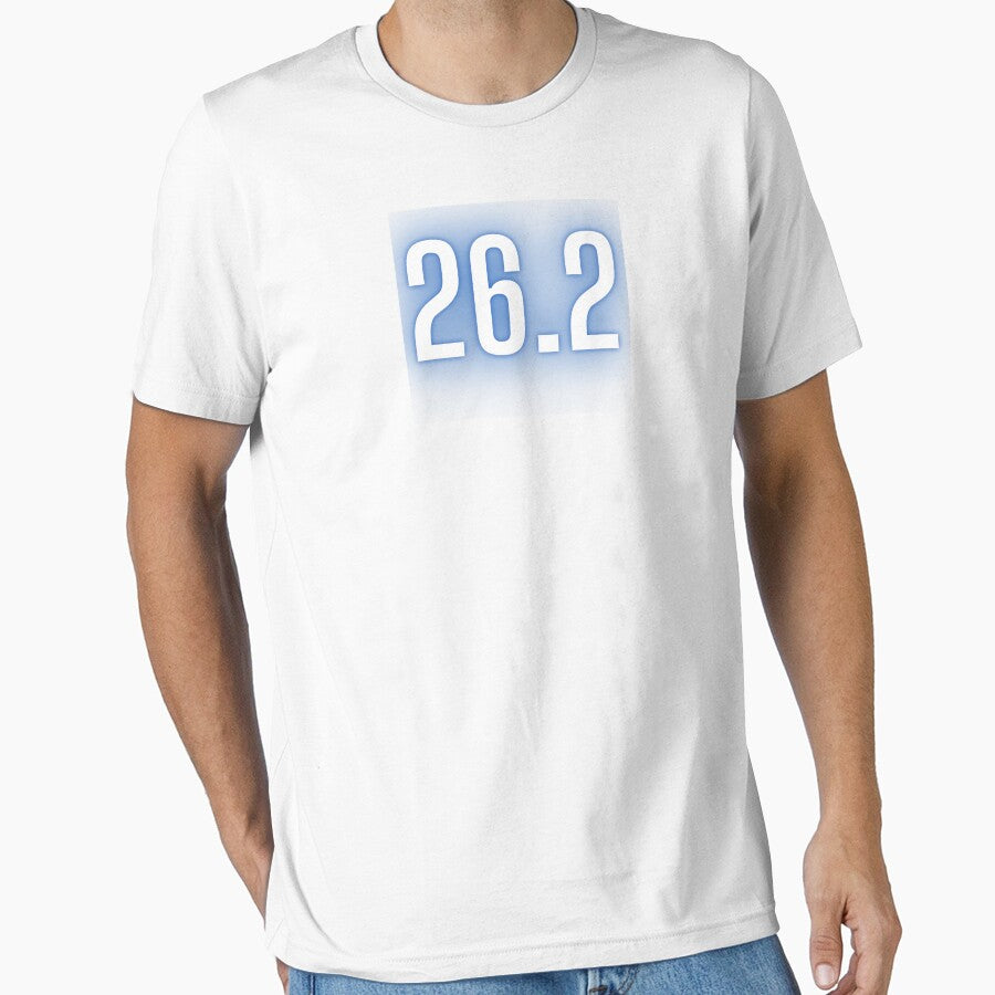 26.2 Marathon Runner T-Shirt | Finisher Race Day Essential Tee White