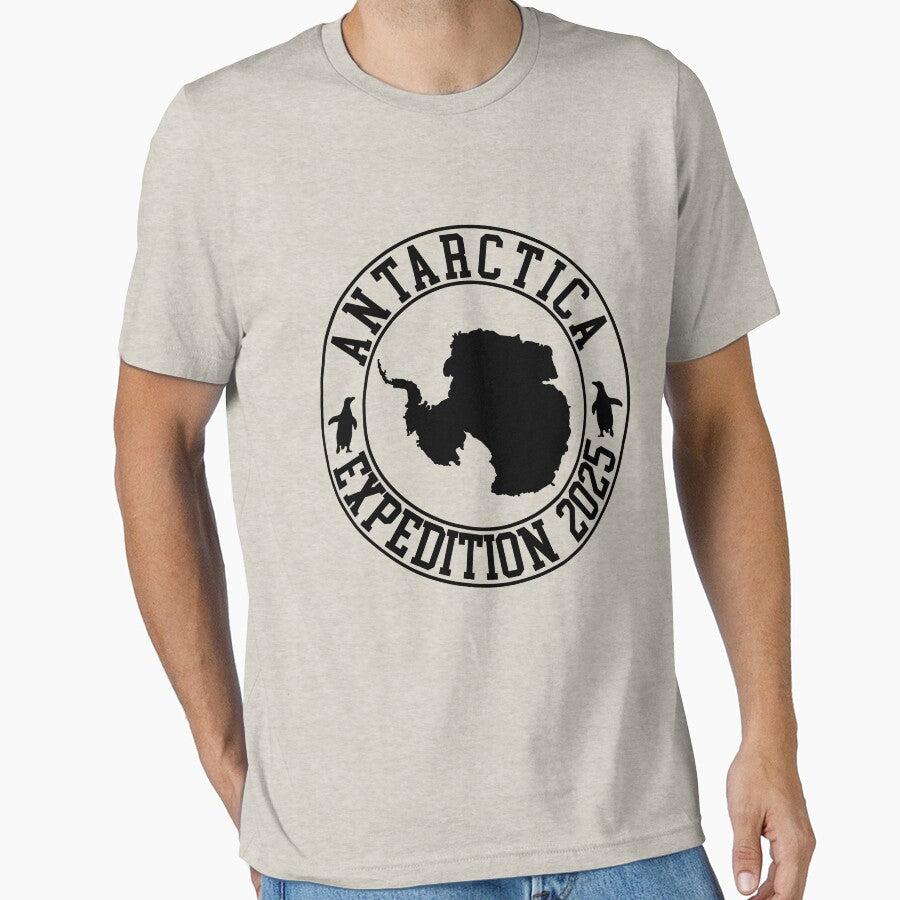 2025 Antarctica Expedition T-Shirt, Official Family Cruise Gear Creme