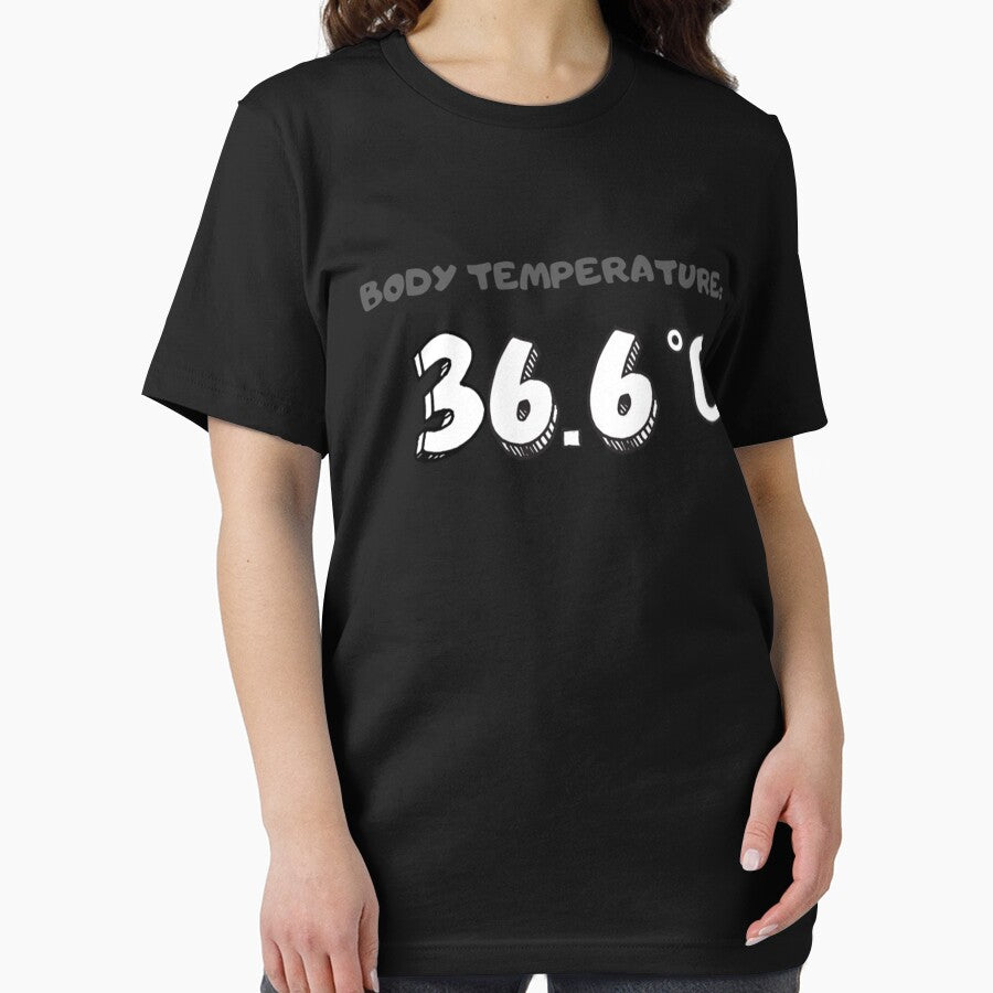 36.6°C Body Temp Tee: Funny Nurse & Doctor Medical T-Shirt Black