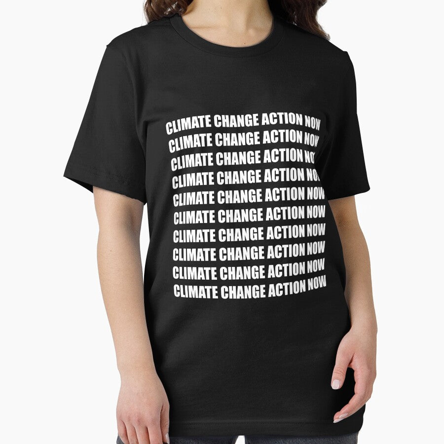 Action Now Climate Change T-Shirt | Urgent Environmental Tee Black