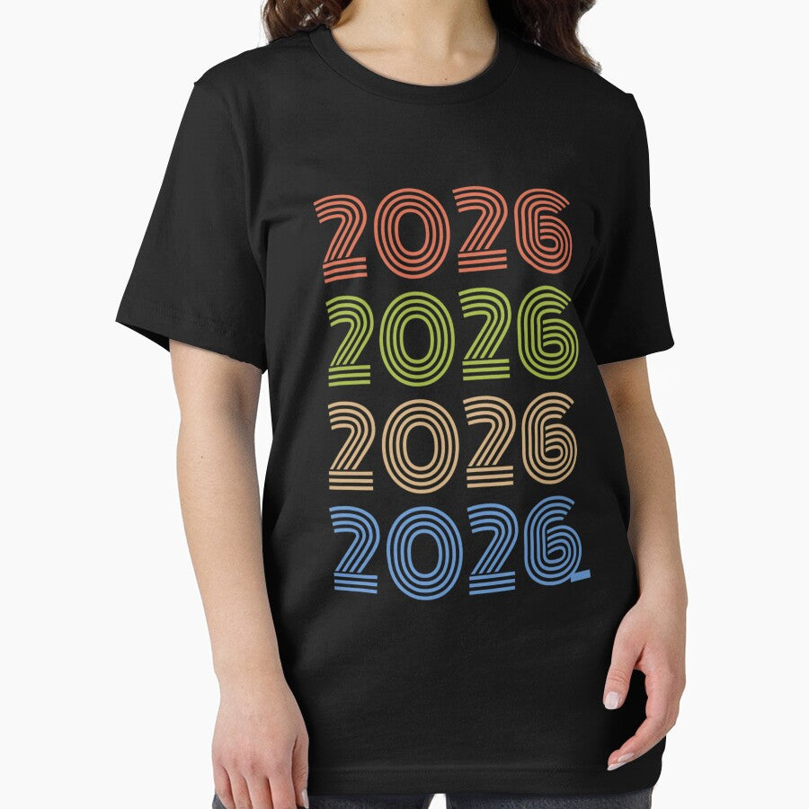 2026 Retro Time Traveler Tee: Vintage Rewind Graphic T-Shirt Black