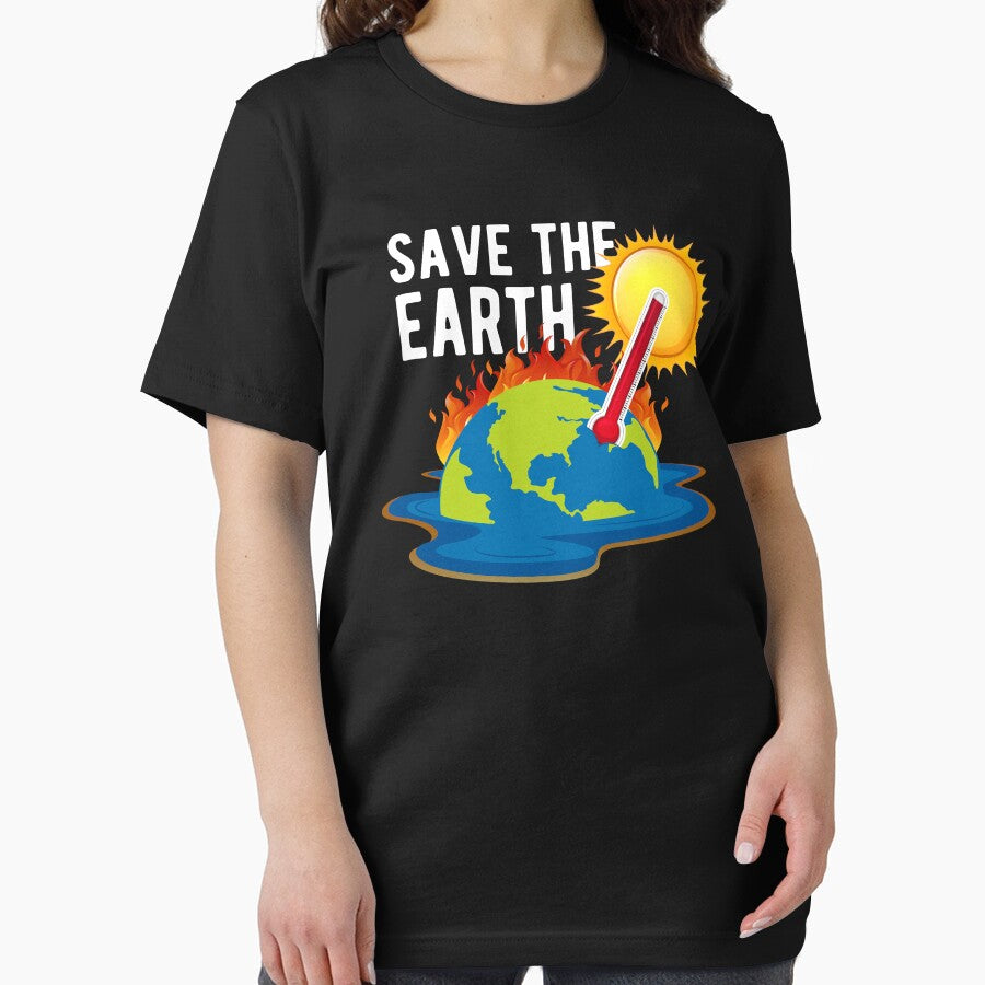 Action Now On Climate Change T-Shirt | Global Warming Protest Tee Black