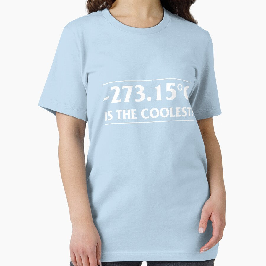 -273.15 is the Coolest T-Shirt, Absolute Zero Science Pun Tee Light Blue