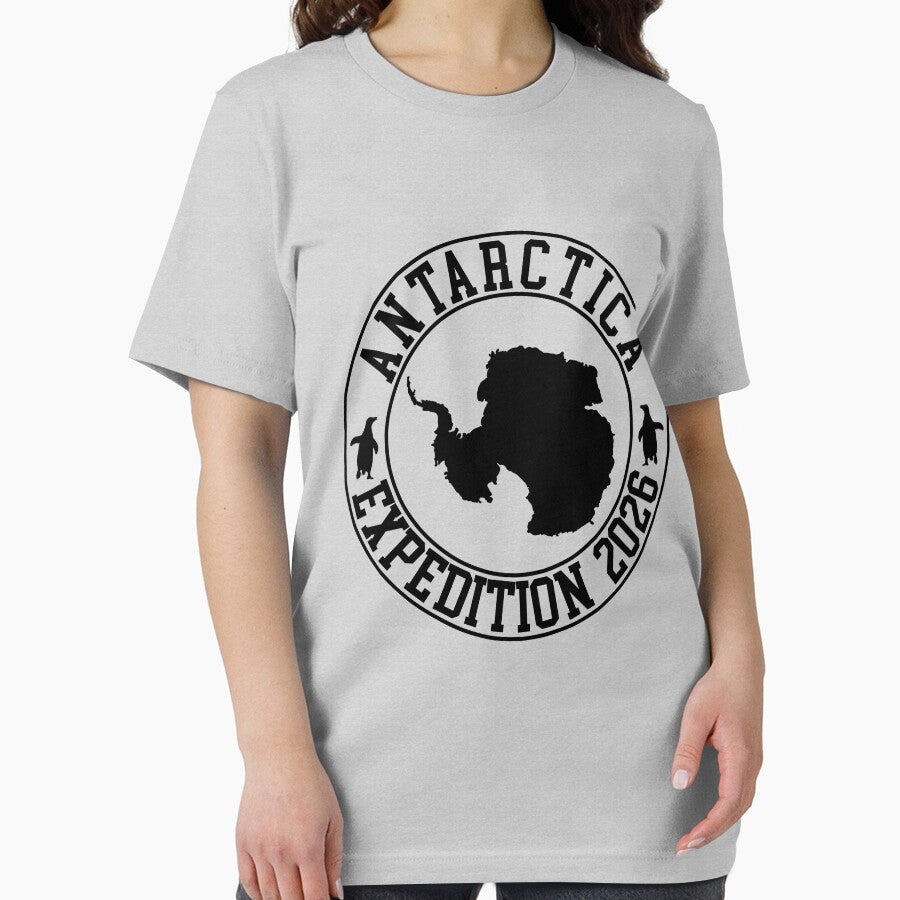 2026 Antarctica Cruise T-Shirt, Official Family Expedition Gear Heather Grey