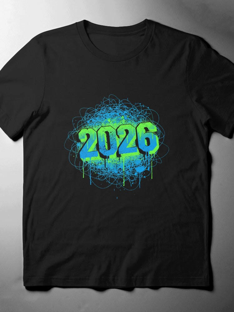 2026 Graffiti Drip T-Shirt: Urban Streetwear & Hip Hop Style