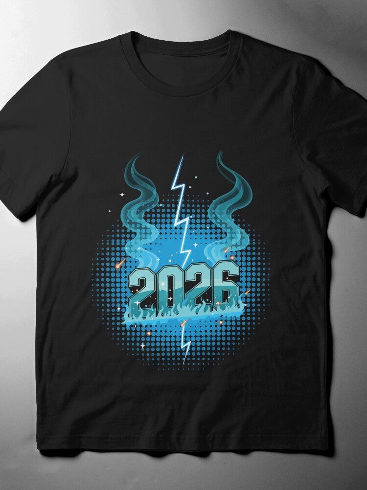2026 New Year's Eve Tee: Fireworks Party Celebration Shirt