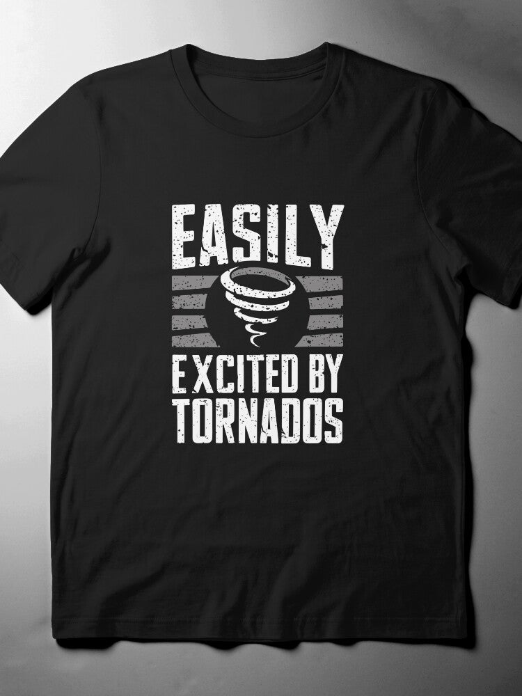 'Easily Excited' T-Shirt: Funny Personality Quote, Soft Tee
