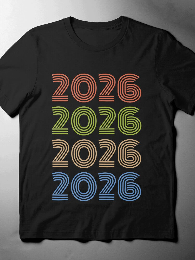 2026 Retro Rewind Tee: Time Traveler & Futurist Graphic T-Shirt