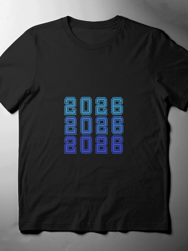 2026 Graphic T-Shirt | Modern Minimalist New Year Design Tee