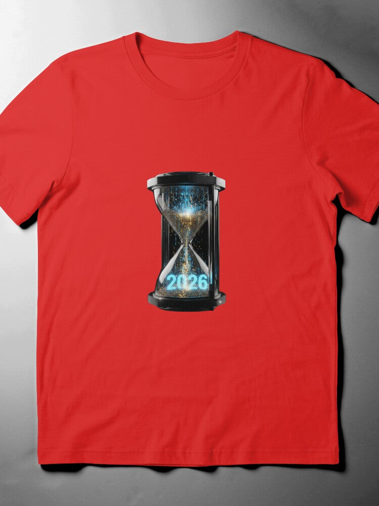 2026 Predictive Year Tee: Sci-Fi Data Flow Future Insight Shirt