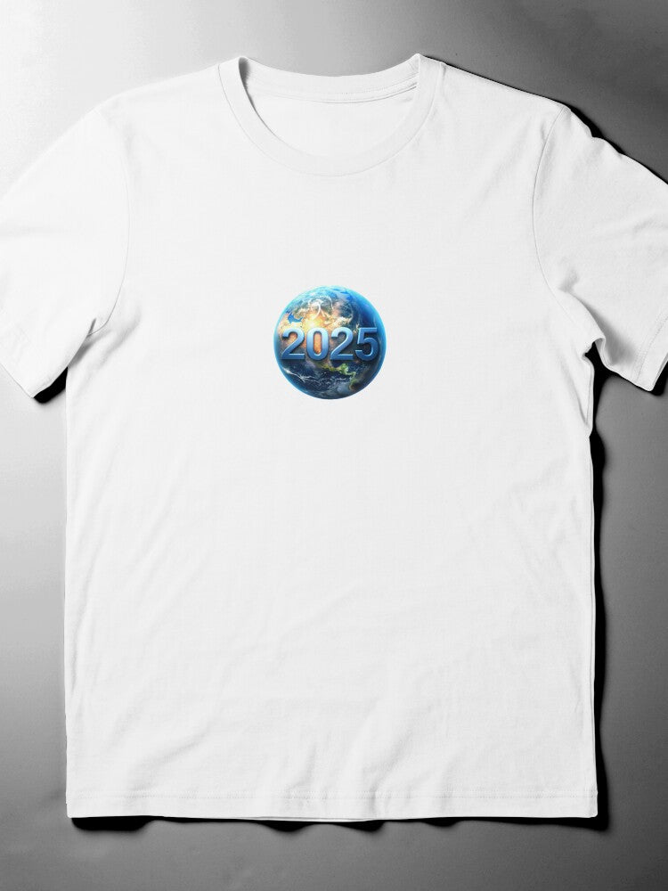 2025 Happy New Year T-Shirt | Festive Celebration Sticker Tee