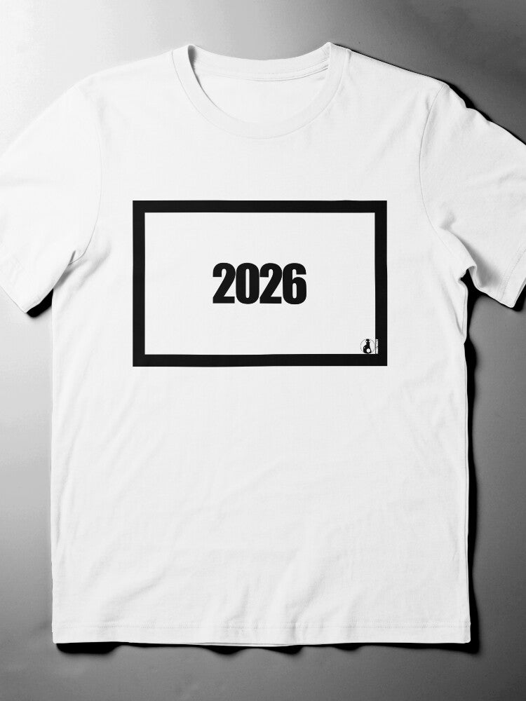 2026 Essential T-Shirt | Classic Modern New Year Graphic Tee